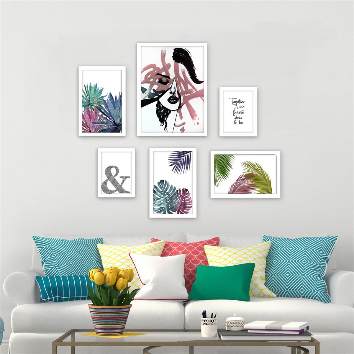 Fresh Colors Çerçeveli Poster SetiPosterlerTablolife.com