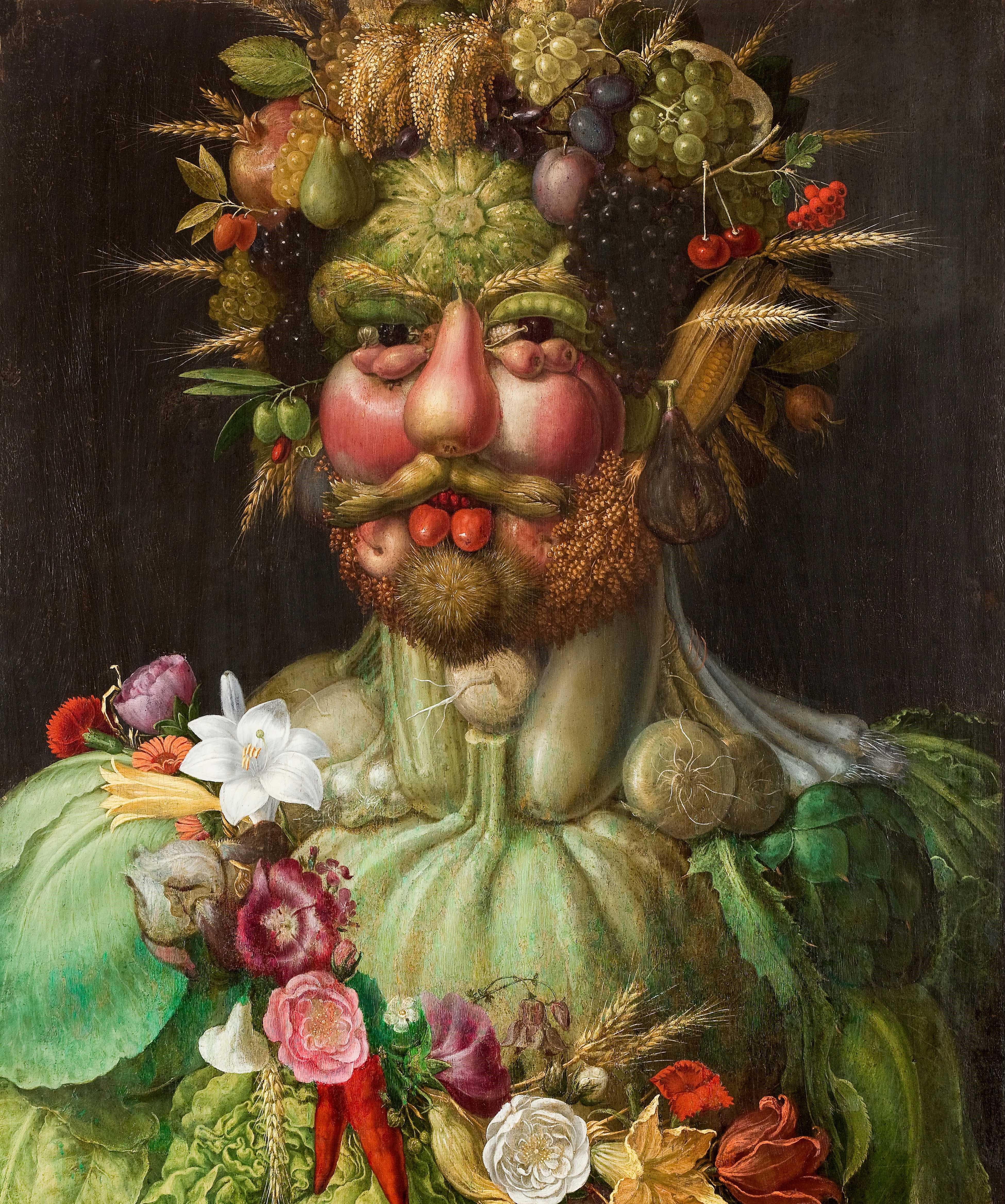 Giuseppe Arcimboldo Vertumnus Kanvas TabloÜnlü Ressamların TablolarıTablolife