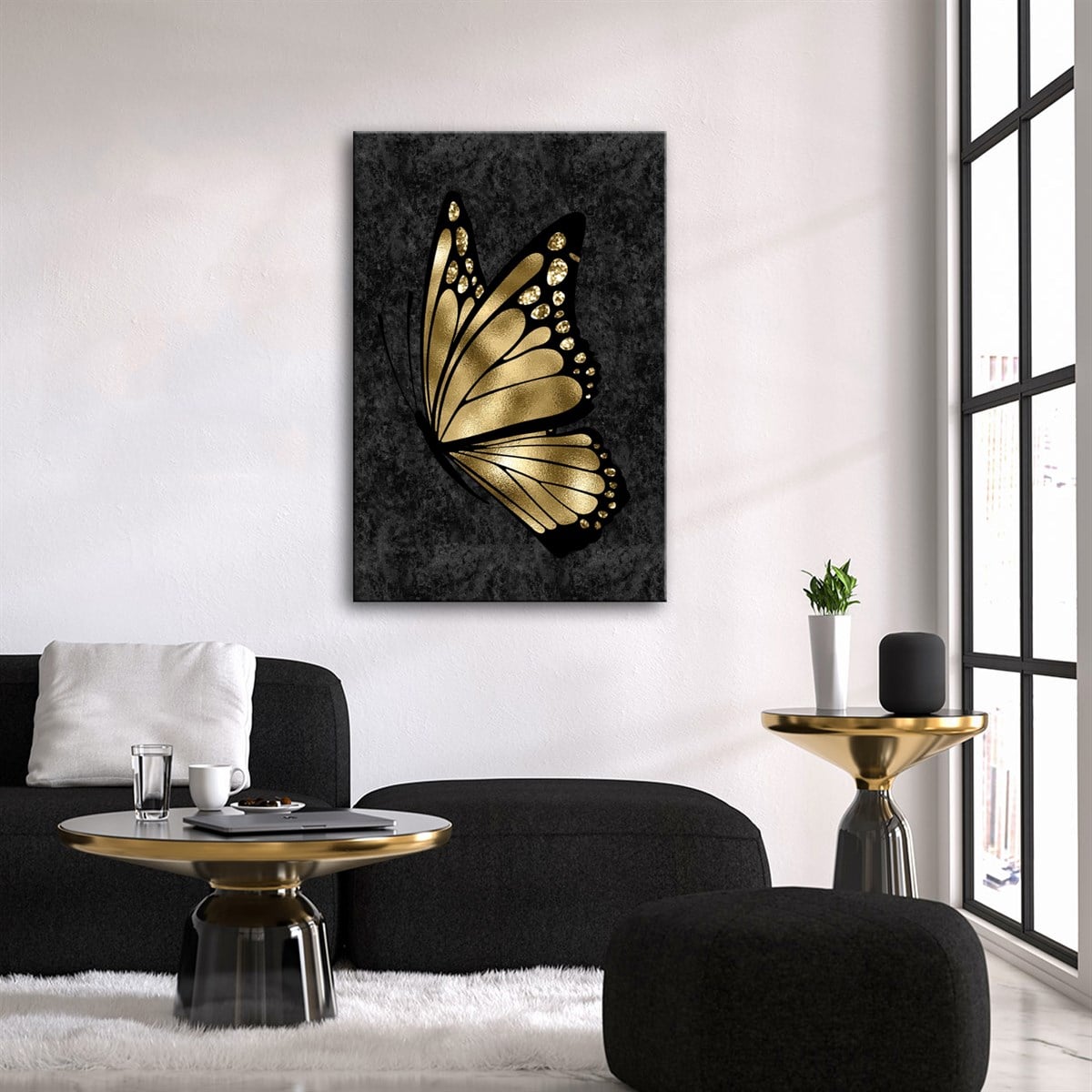 Gold Black Serisi 3 Kanvas TabloObjeTablolife.com