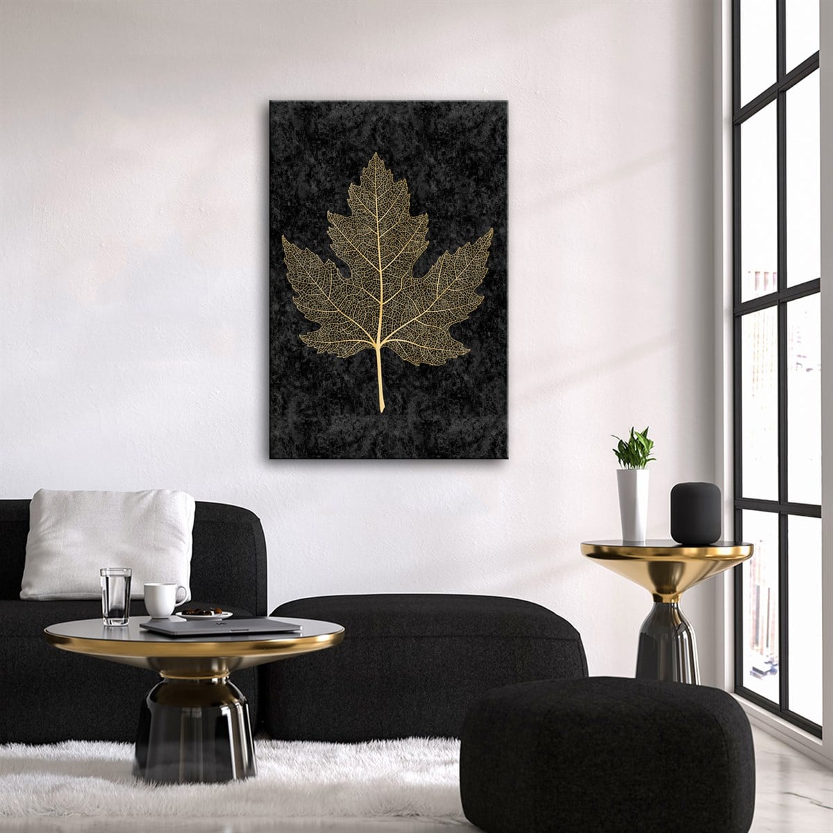 Gold Black Serisi 7 Kanvas TabloObjeTablolife.com