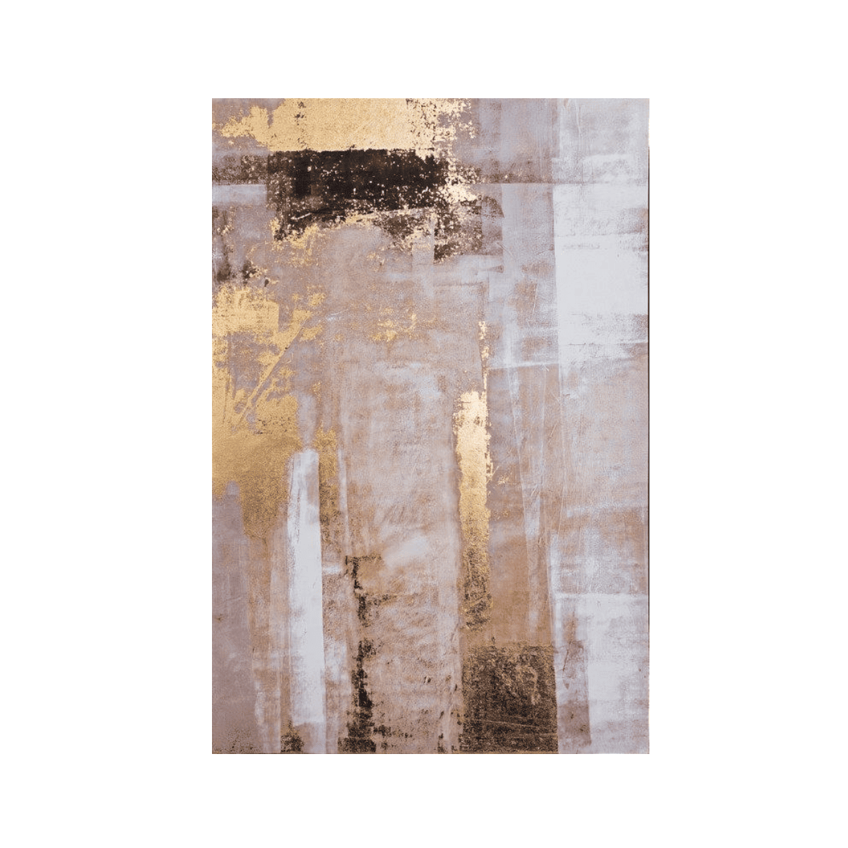Gold Shadow Yağlı Boya Dokulu TabloYağlı Boya Dokulu Soyut TablolarTablolife