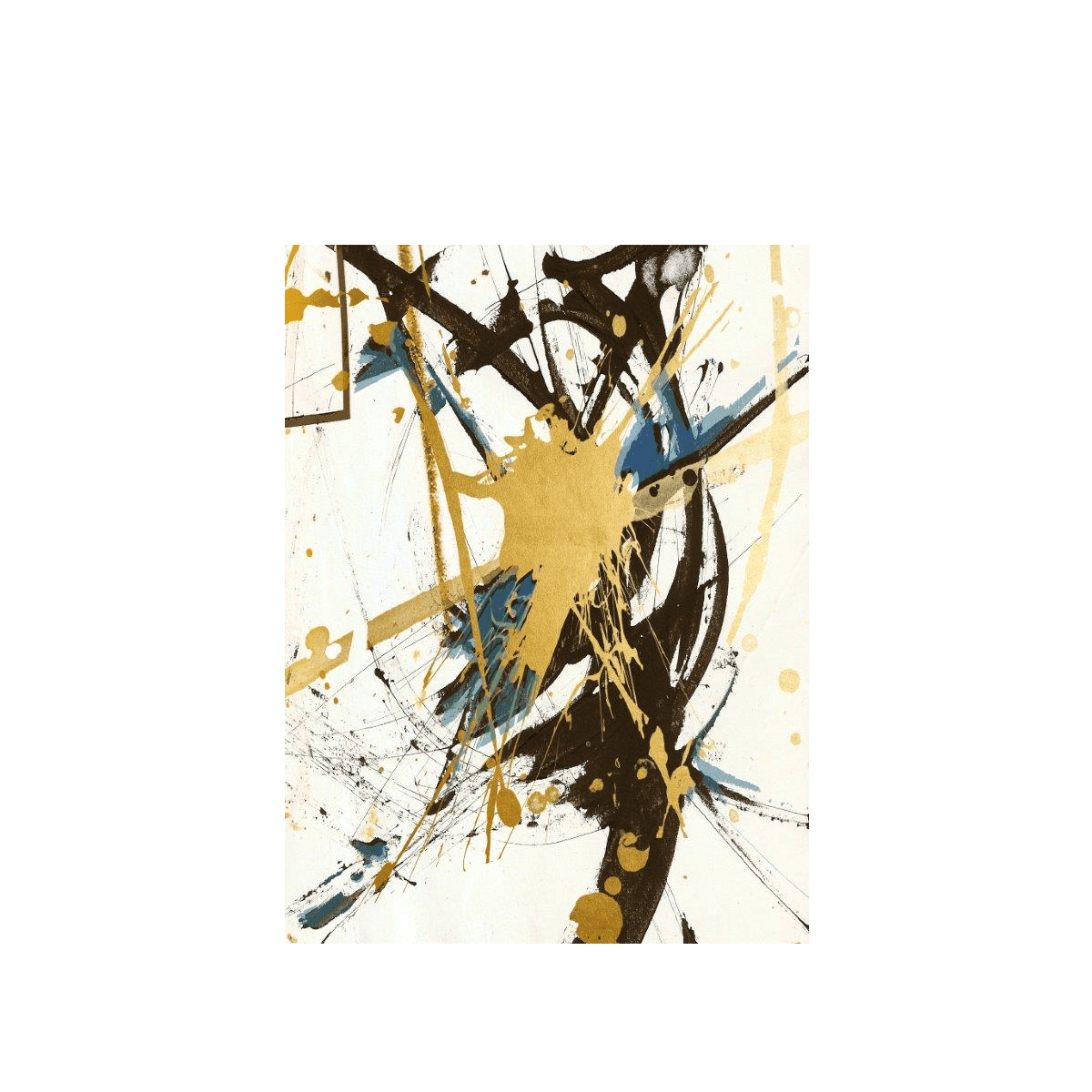 Gold Stain Yağlı Boya Dokulu TabloYağlı Boya Dokulu Soyut TablolarTablolife