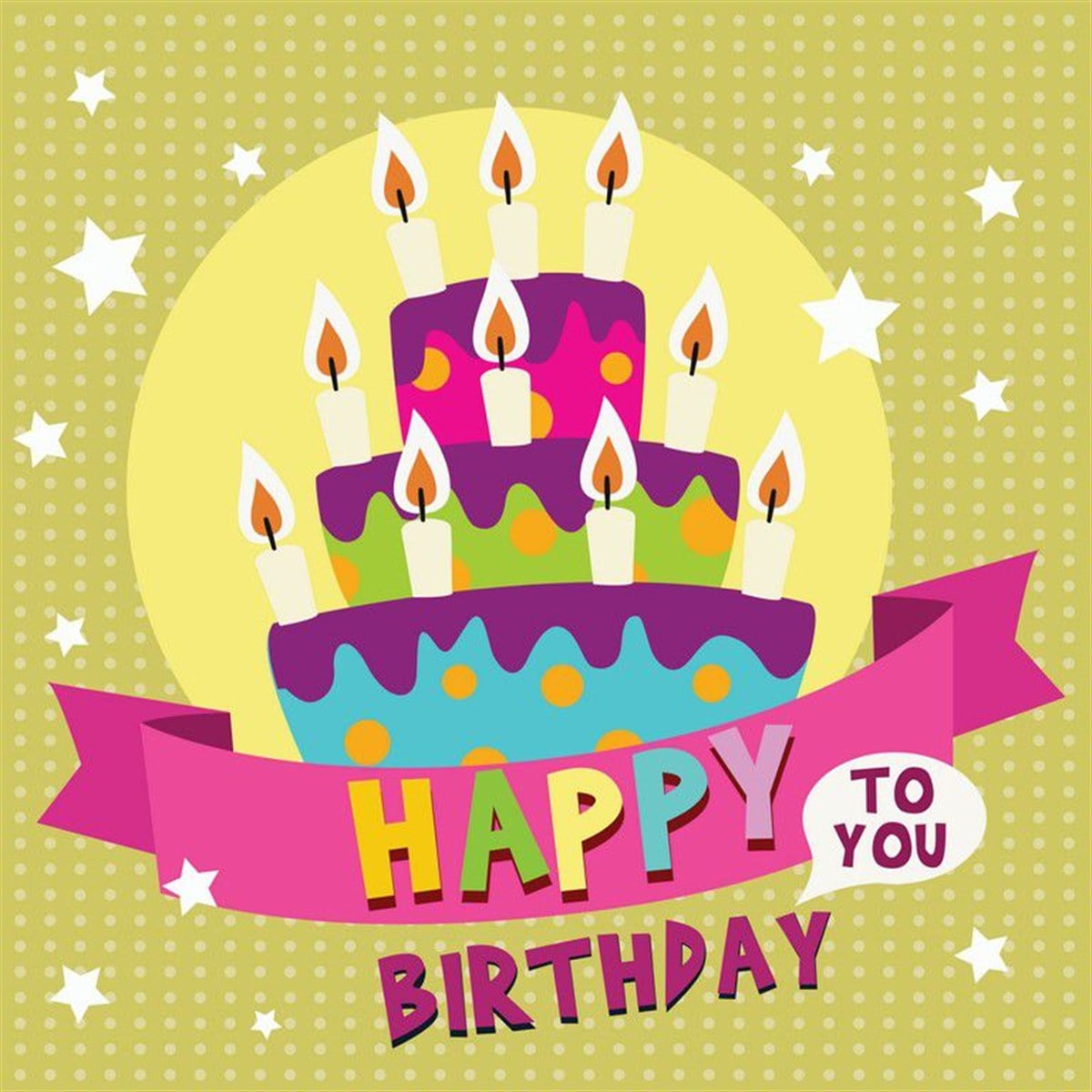Happy Birthday To You - Kanvas Tablo