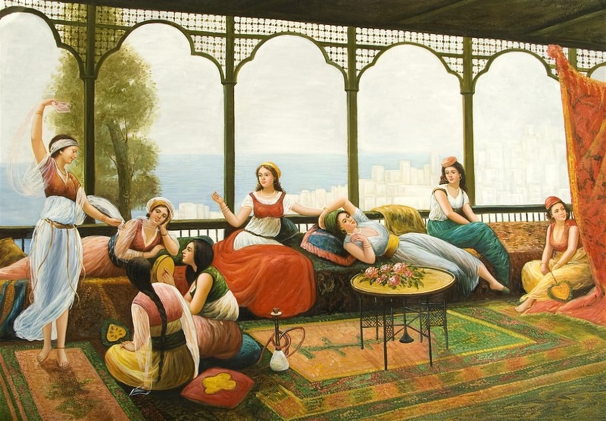 Haremlik - Kanvas Tablo