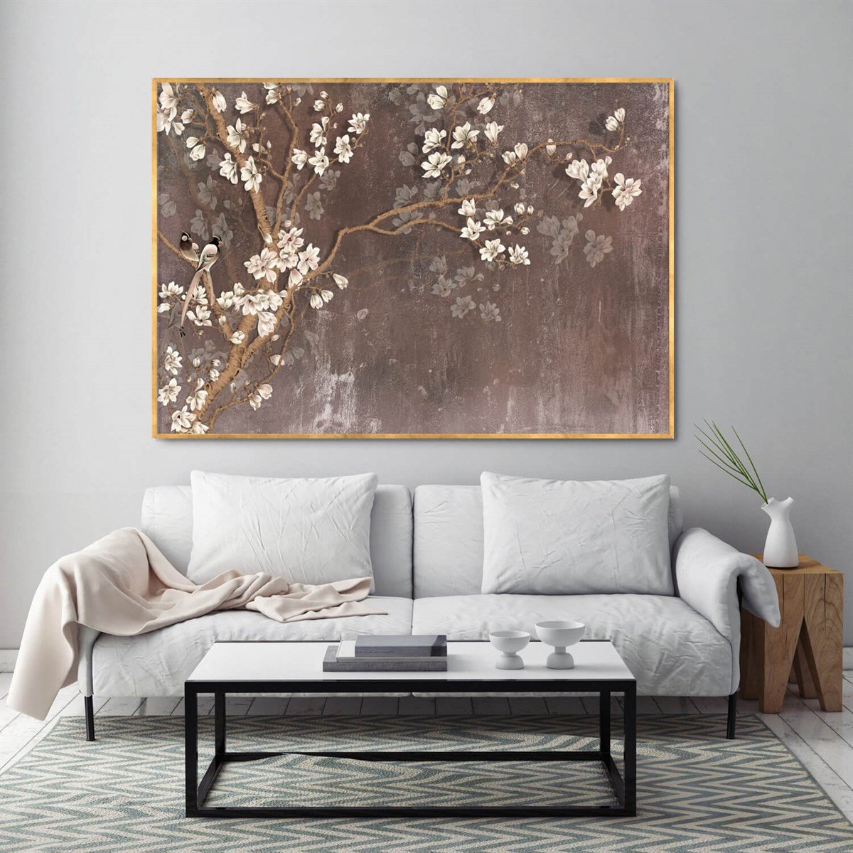 Harmony Of Nature - Yağlı Boya Dokulu TabloYağlı Boya Dokulu Soyut TablolarTablolife.com