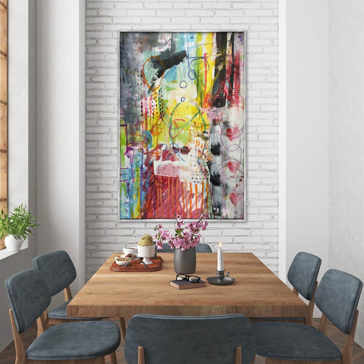 İnception - Yağlı Boya Dokulu TabloYağlı Boya Dokulu Soyut TablolarTablolife.com