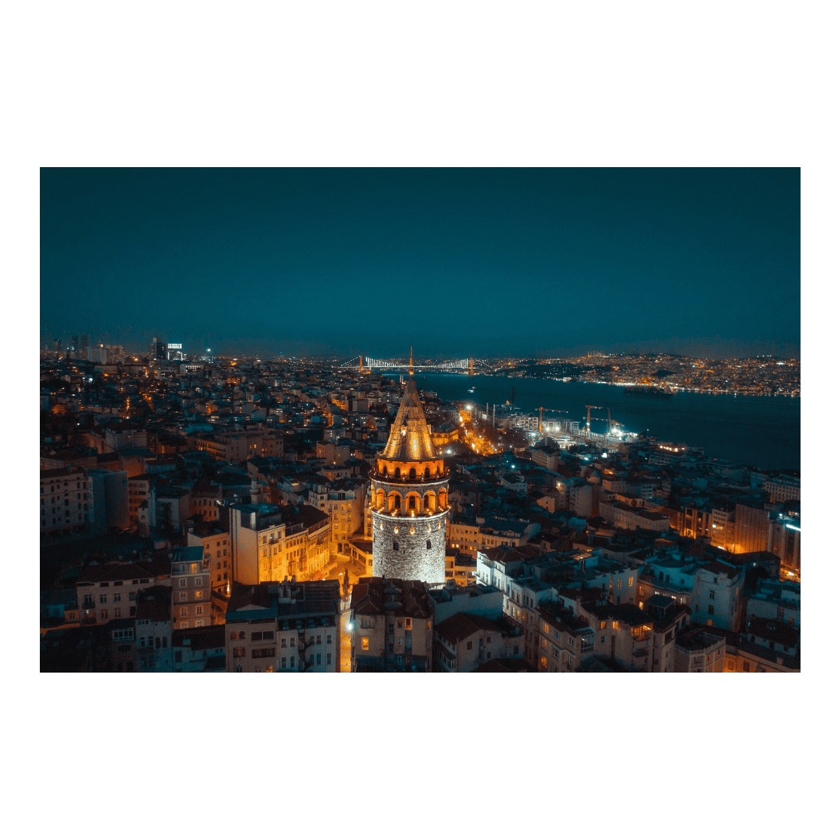 İstanbul'da Akşam - Kanvas TabloKanvas TablolarTablolife