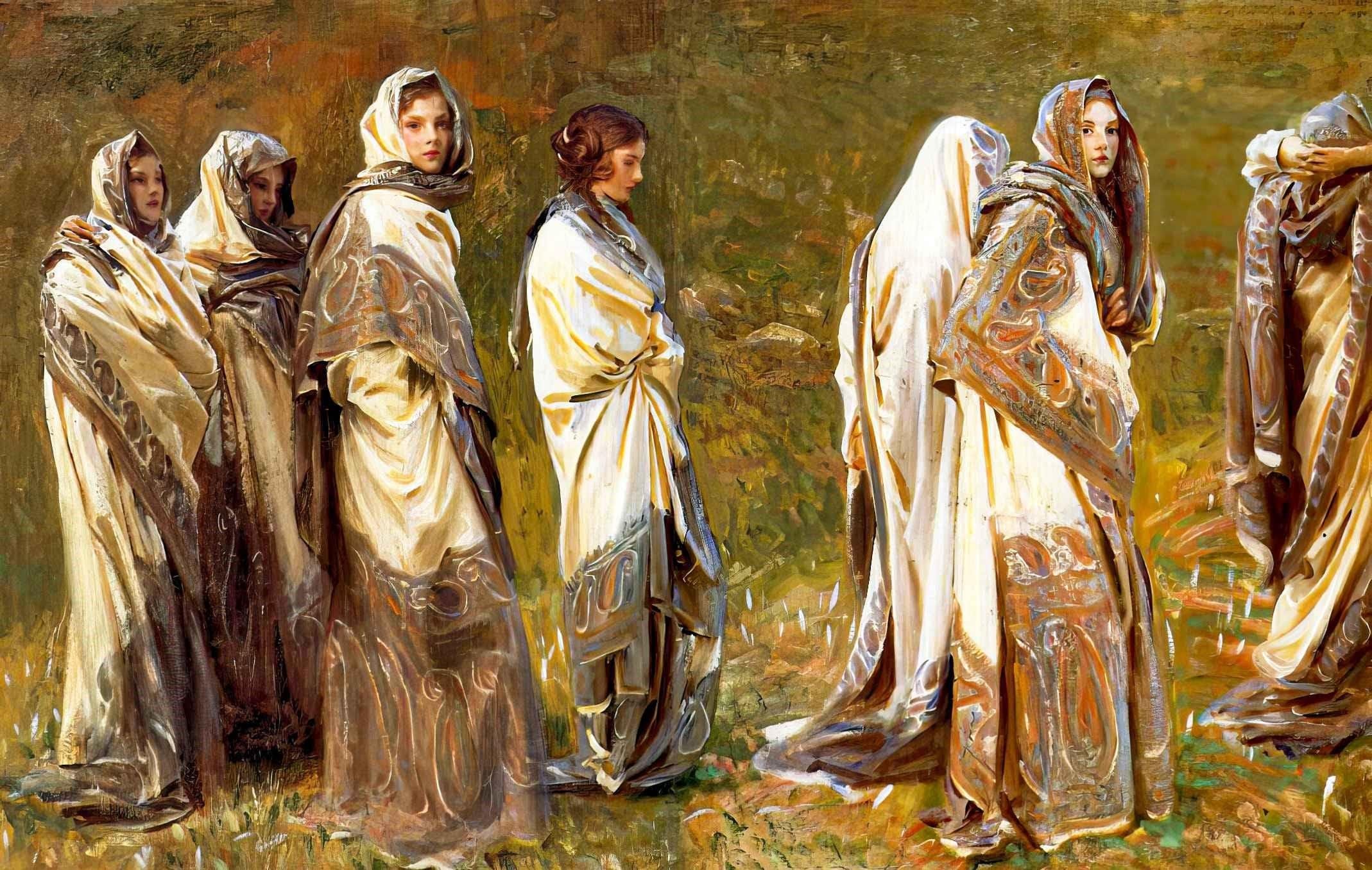 John Singer Sargent Cashmere Kanvas TabloÜnlü Ressamların TablolarıTablolife