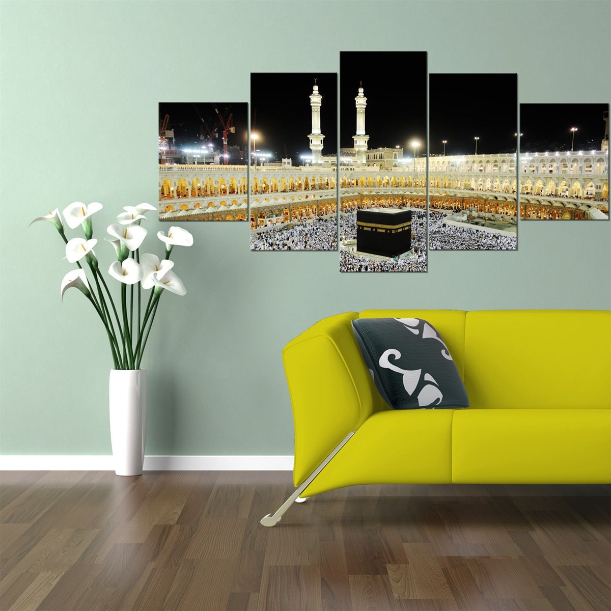 Kabe 5 Parçalı Kanvas Tablo