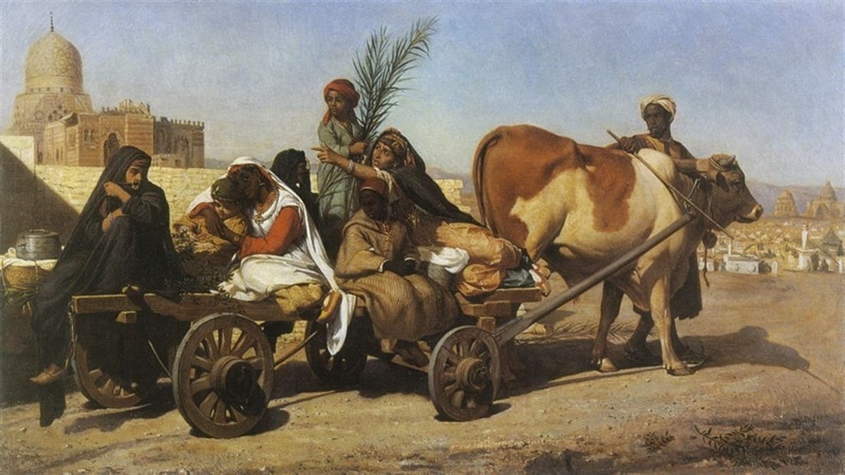 Kahire'de Bayram Kutlamaları - Kanvas Tablo