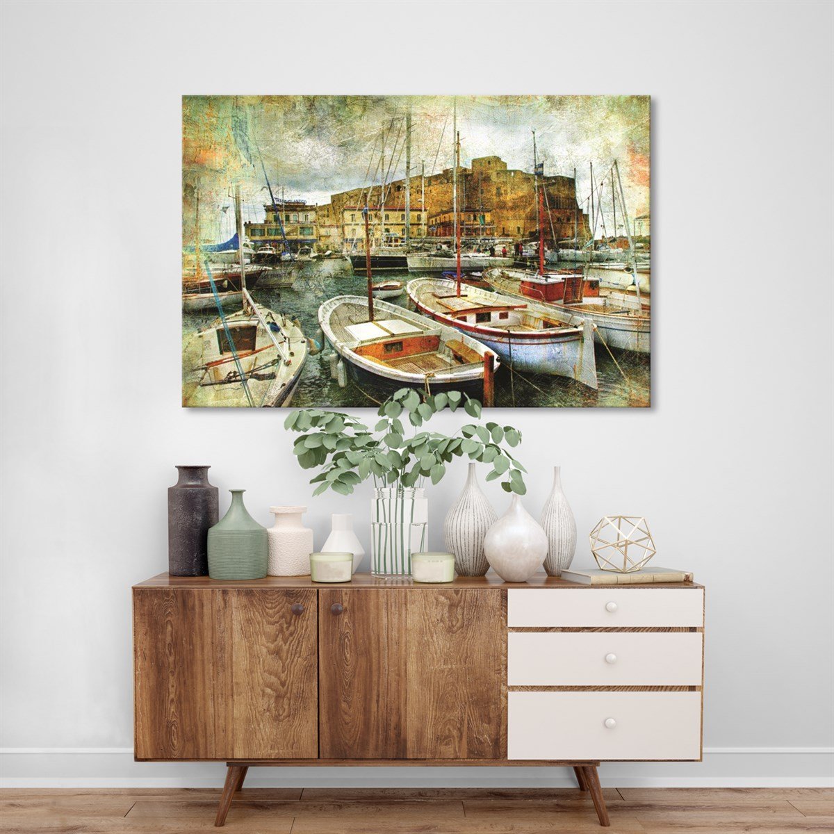 Kasaba Limanı Kanvas TabloŞehir TablolarıTablolife.com