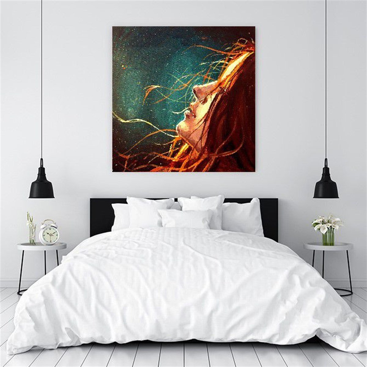 Look Up - Yağlı Boya Dokulu TabloYağlı Boya Dokulu Soyut TablolarTablolife.com