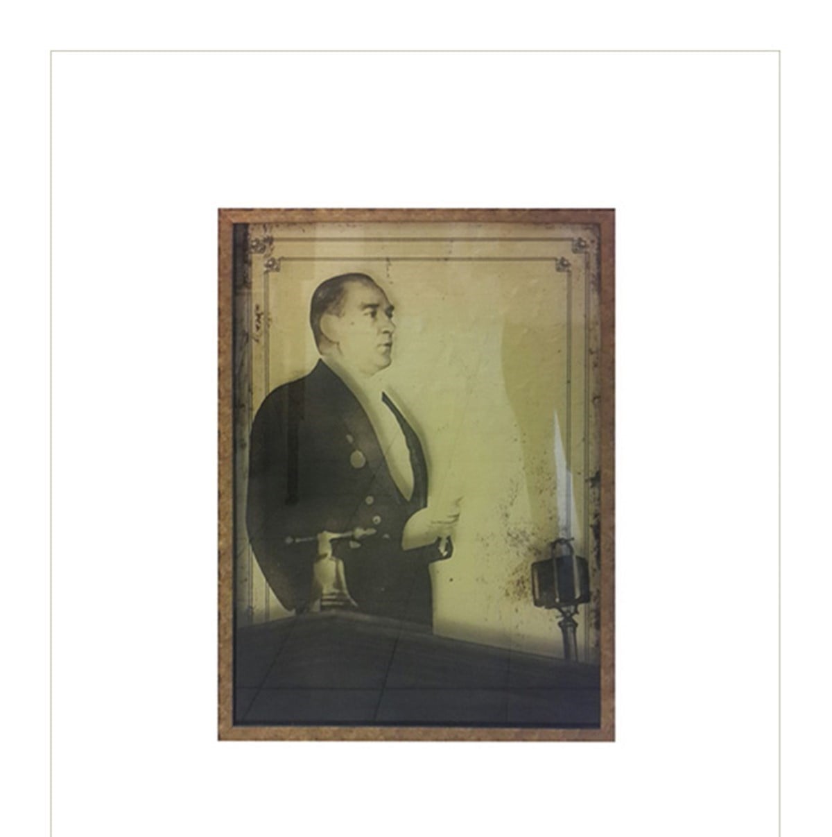 Mustafa Kemal Atatürk - Cam Baskı Tablo AYC-077Tablo / PanoTablolife.com