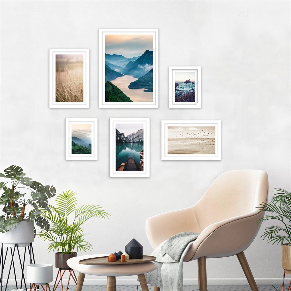 Nature and Tranquility Çerçeveli Poster SetiPosterlerTablolife.com