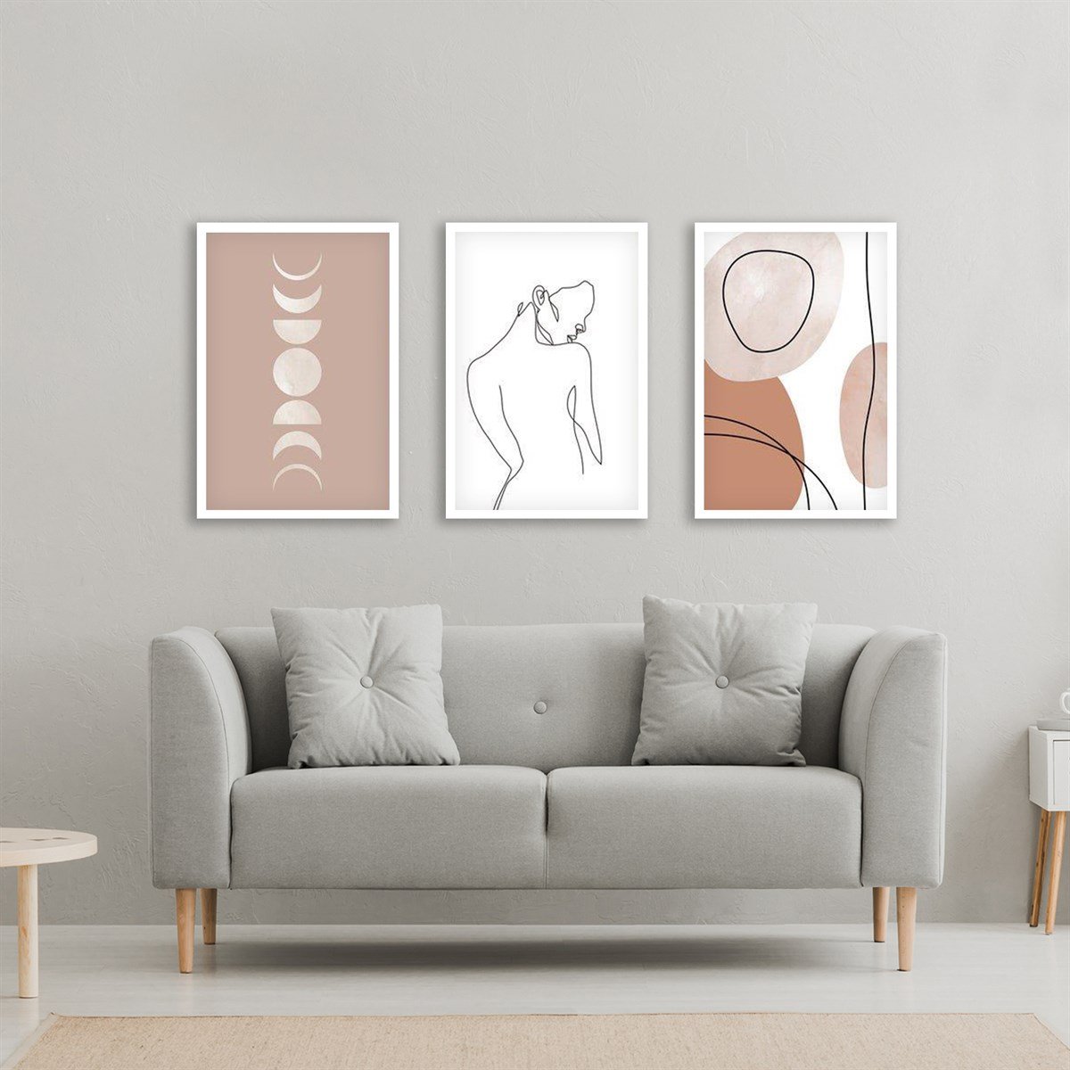 Pastel Çerçeveli Poster SetiPosterlerTablolife.com