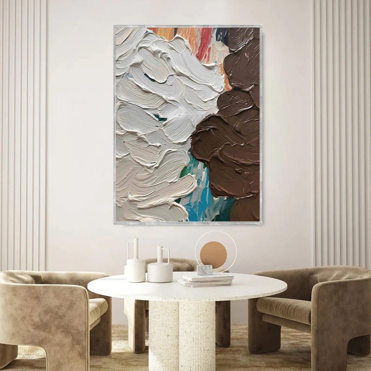 Pastel Dalga 2 3D Yağlı Boya Tablo3D Yoğun Yağlı Boya TablolarTablolife