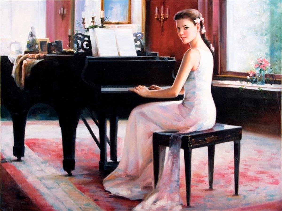 Piyanist - Kanvas Tablo