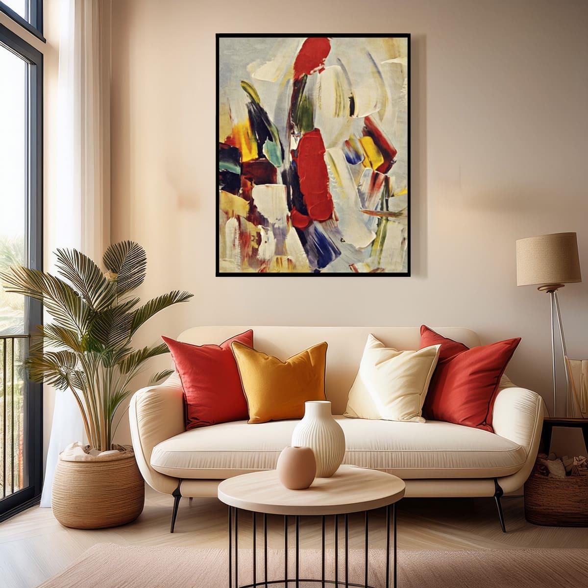 Printing Of Colors Yağlı Boya Dokulu TabloYağlı Boya Dokulu Soyut TablolarTablolife