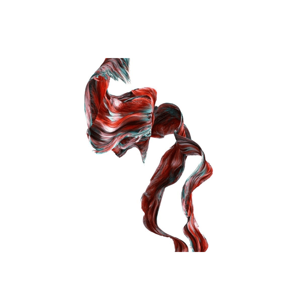 Red Spiral Yağlı Boya Dokulu TabloYağlı Boya Dokulu Soyut TablolarTablolife
