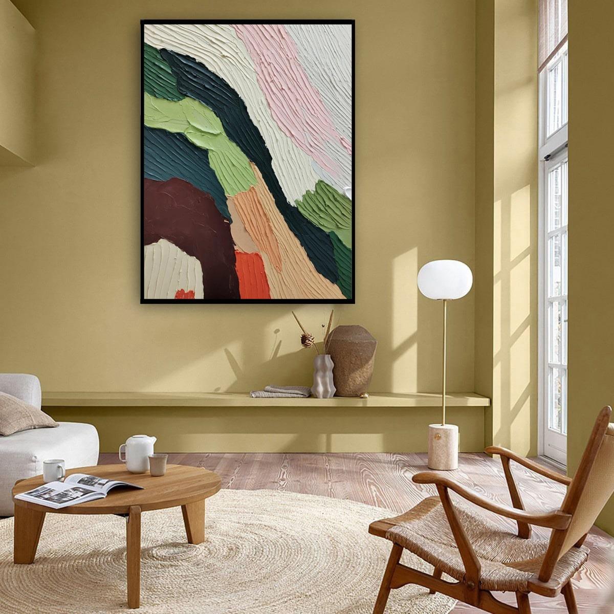 Renk Dalgası 6 3D Yoğun Yağlı Boya Tablo3D Yoğun Yağlı Boya TablolarTablolife