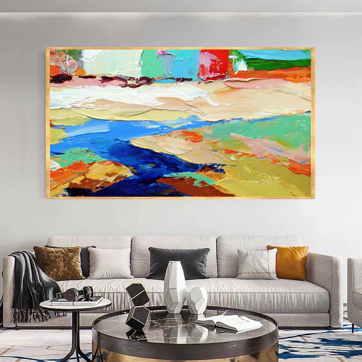 Renk Geçişleri 3D Yoğun Yağlı Boya Tablo3D Yoğun Yağlı Boya TablolarTablolife