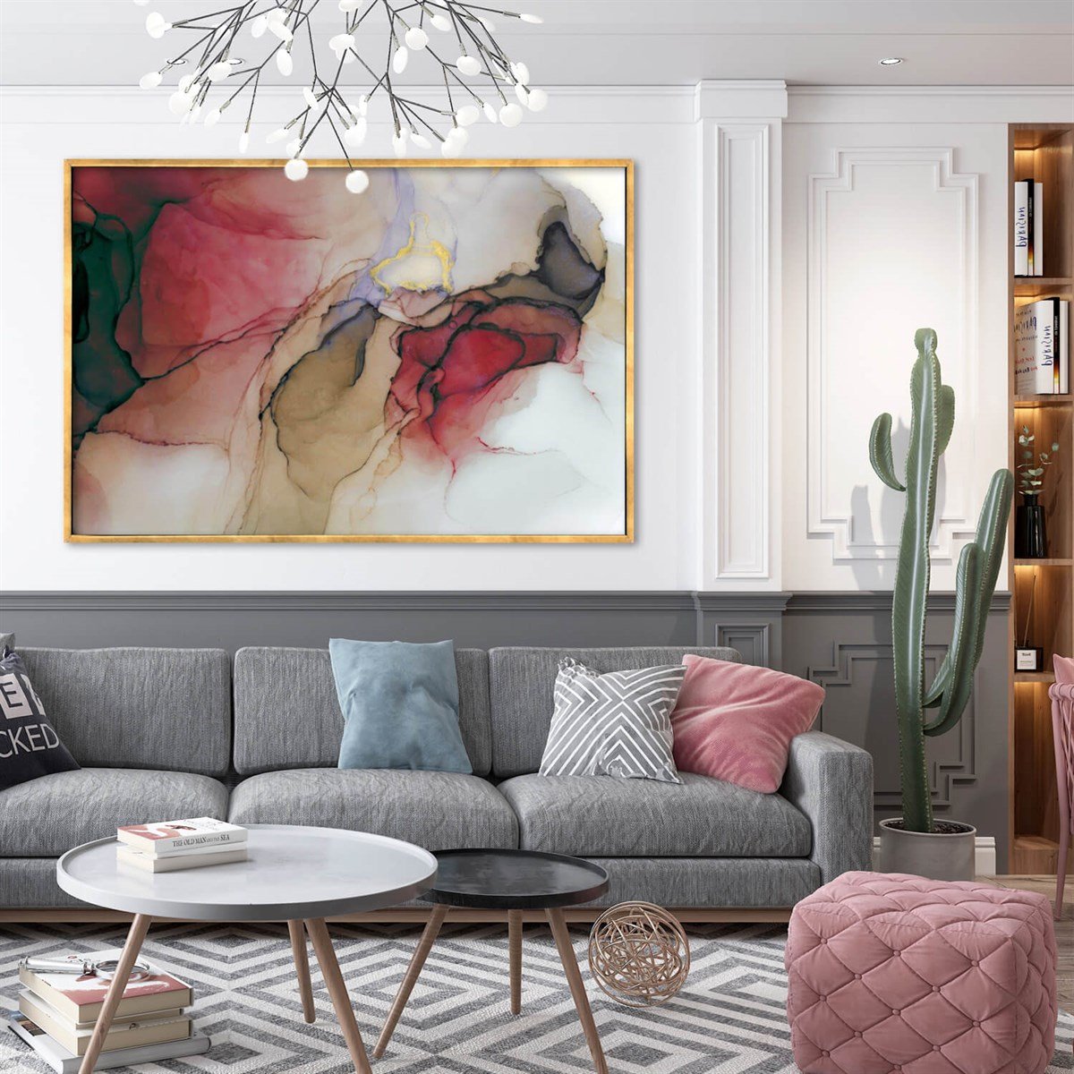 Rose Petal - Yağlı Boya Dokulu TabloYağlı Boya Dokulu TablolarTablolife.com