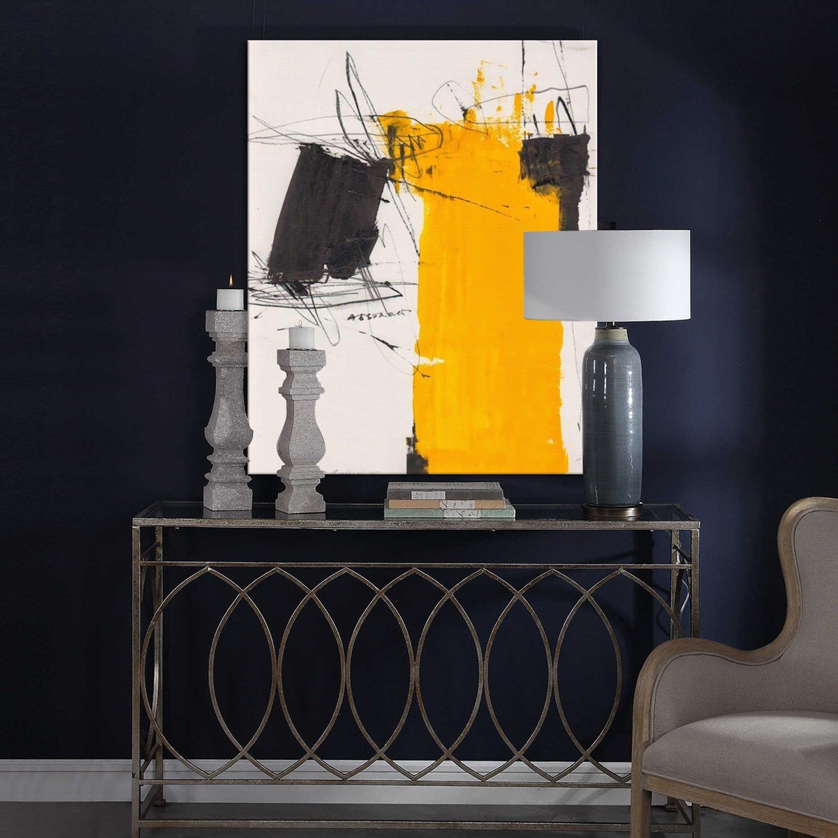 Soyut Altuni - Yağlı Boya Dokulu Tablo