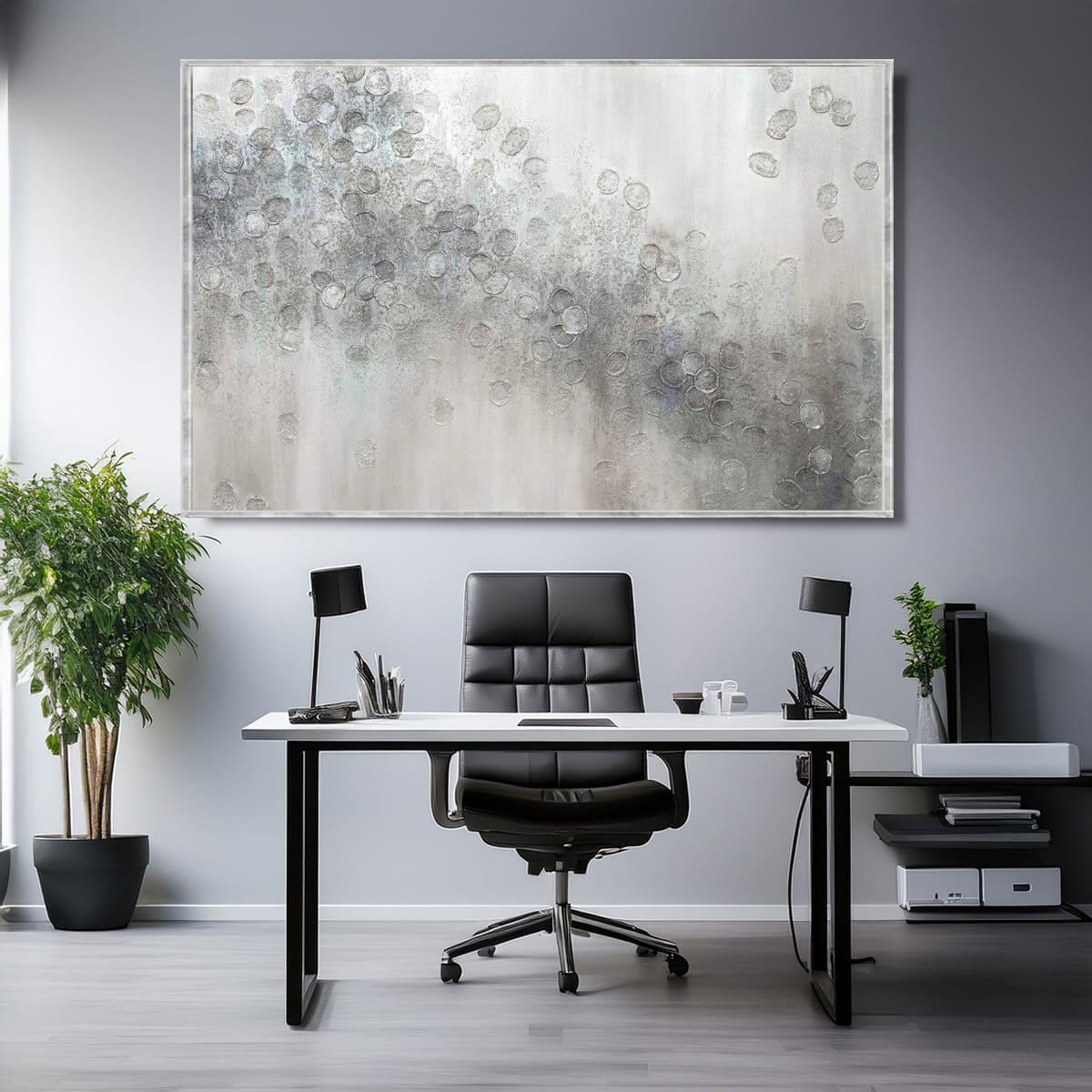 Soyut Damlalar Yağlı Boya Dokulu TabloYağlı Boya Dokulu Soyut TablolarTablolife