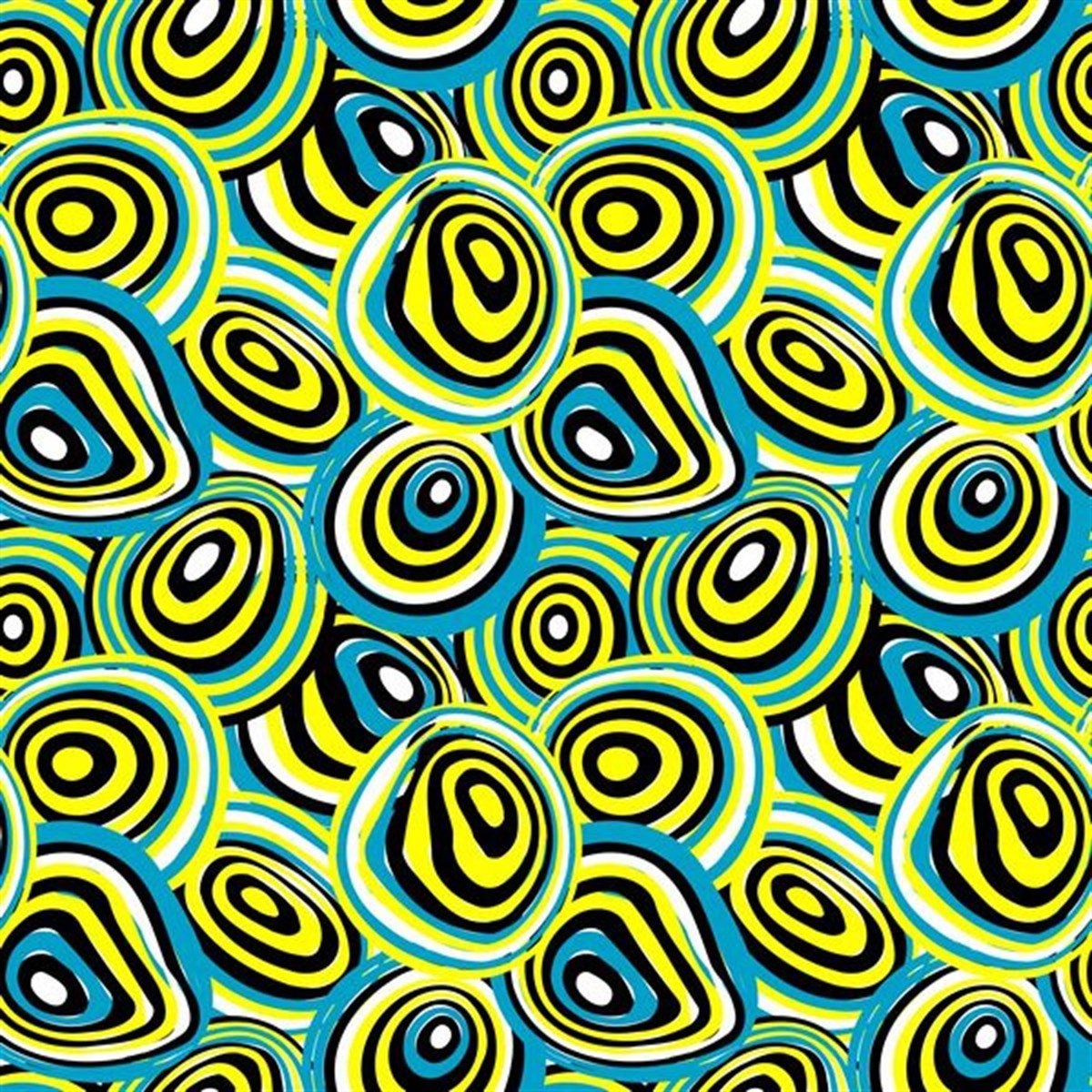 Soyut Mavi Boncuk - Kanvas Tablo