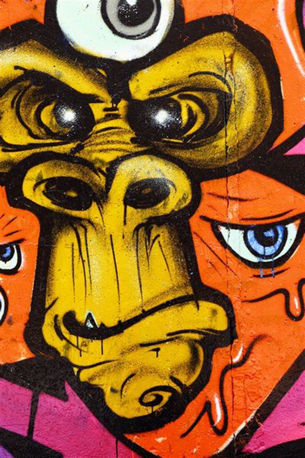 Soyut Şempanze - Kanvas Tablo