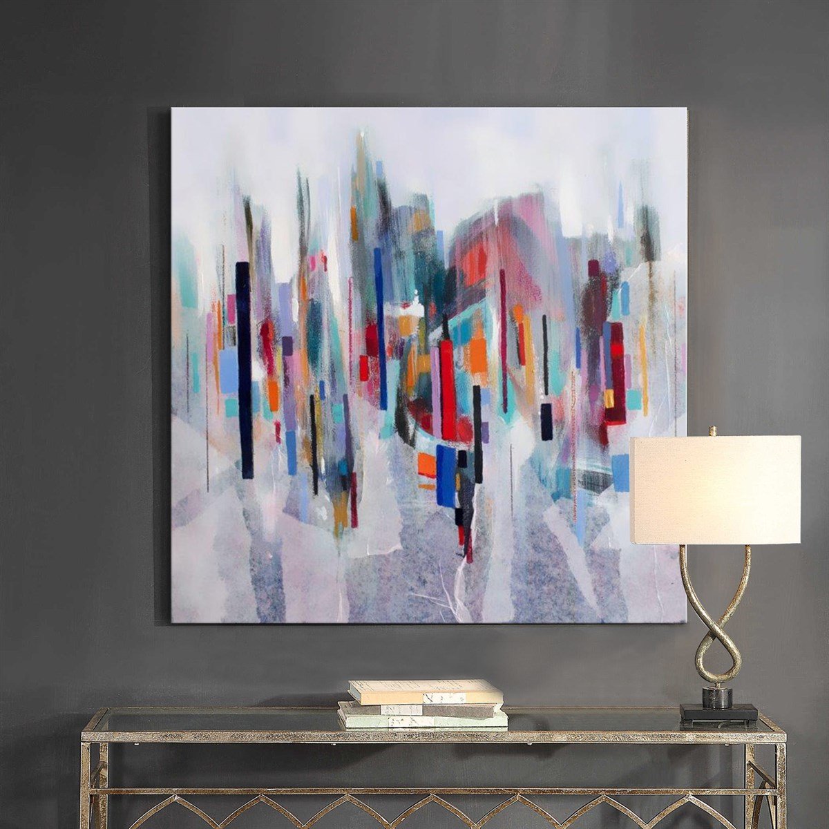 Soyut - Yağlı Boya Dokulu Tablo