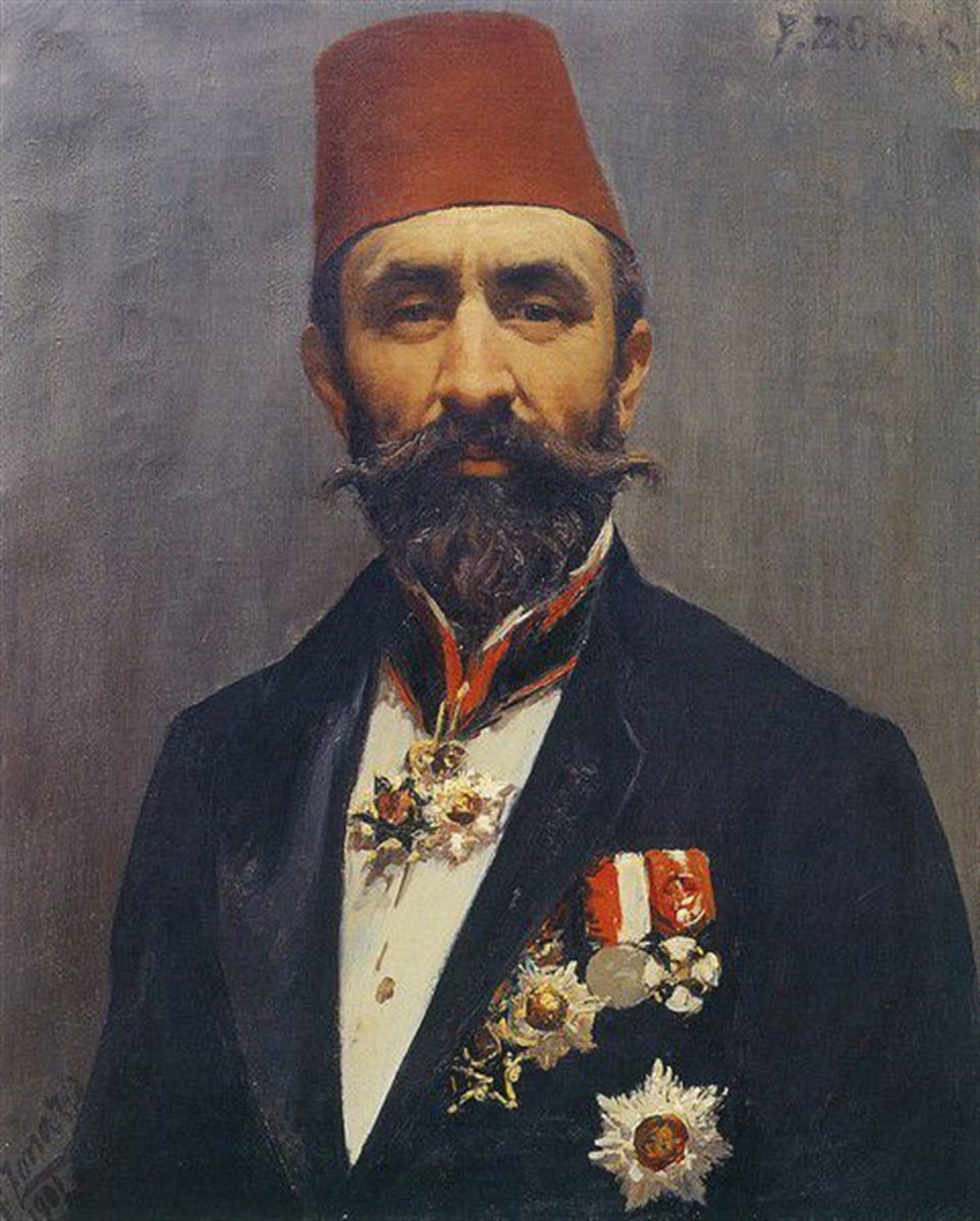 Sultan II. Abdülhamid - Kanvas Tablo