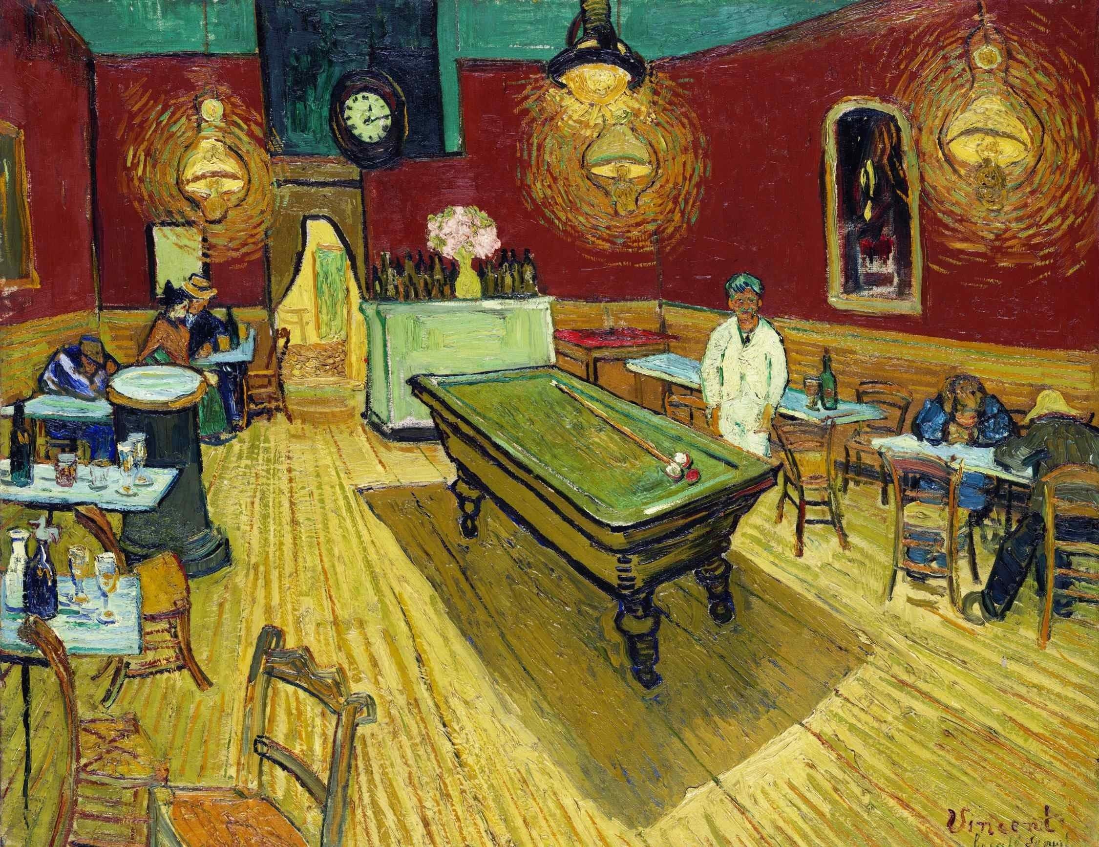 Vincent van Gogh Gece Kahvesi Kanvas TabloKlasik TablolarTablolife