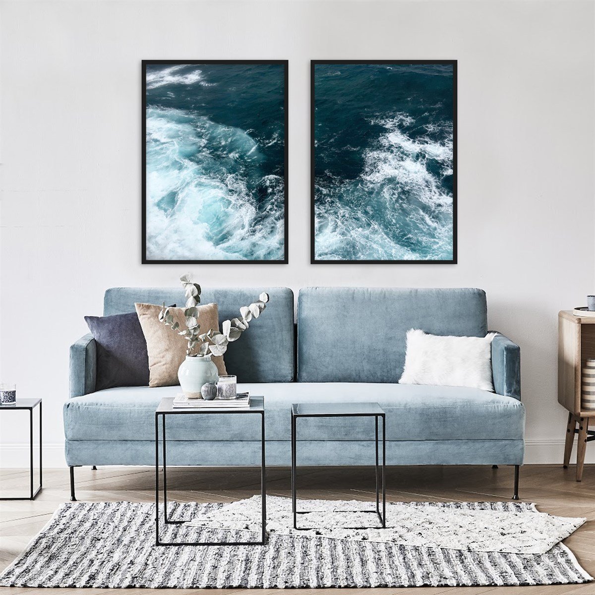 Wave Çerçeveli PosterPosterlerTablolife.com