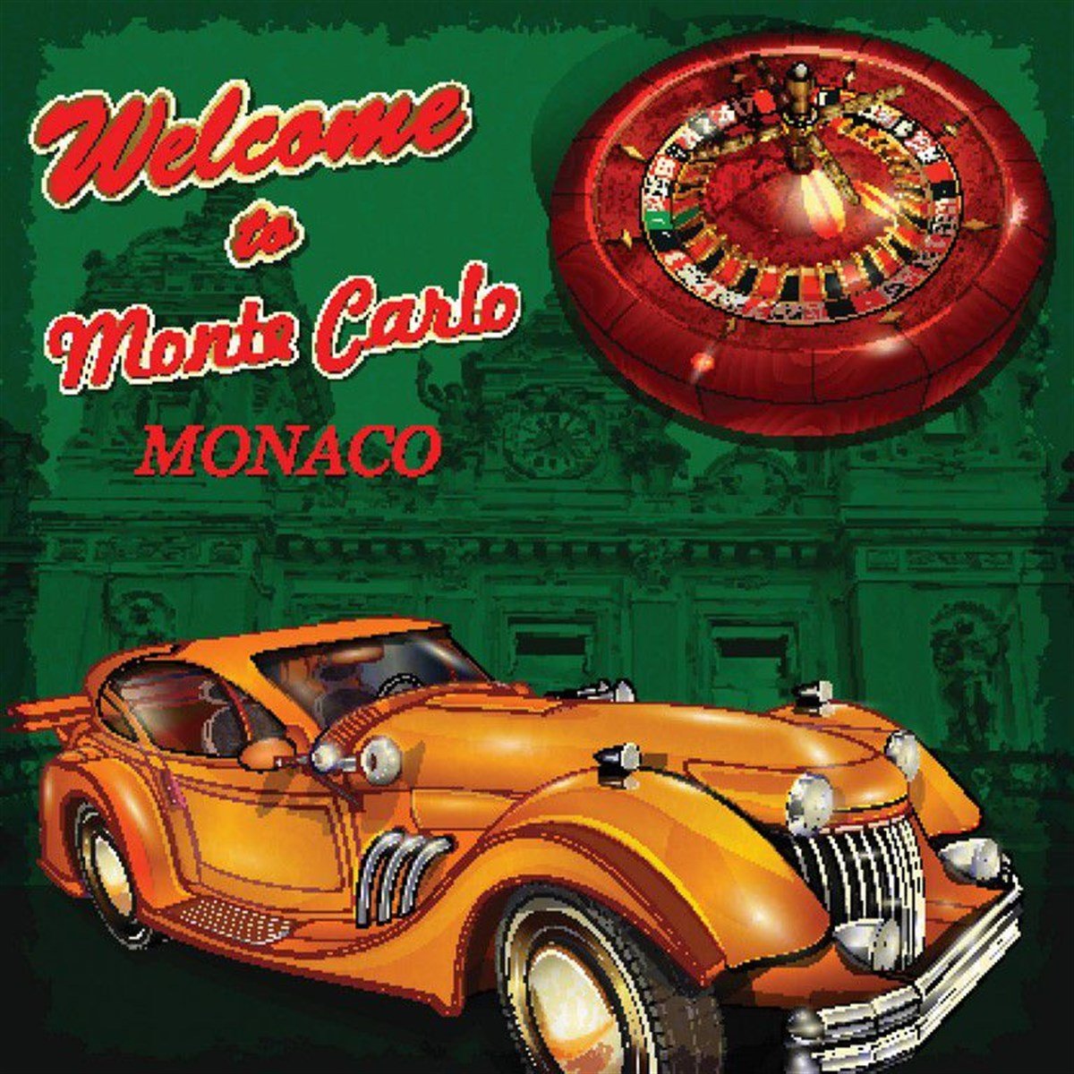 Welcome To Monte Carlo - Kanvas Tablo