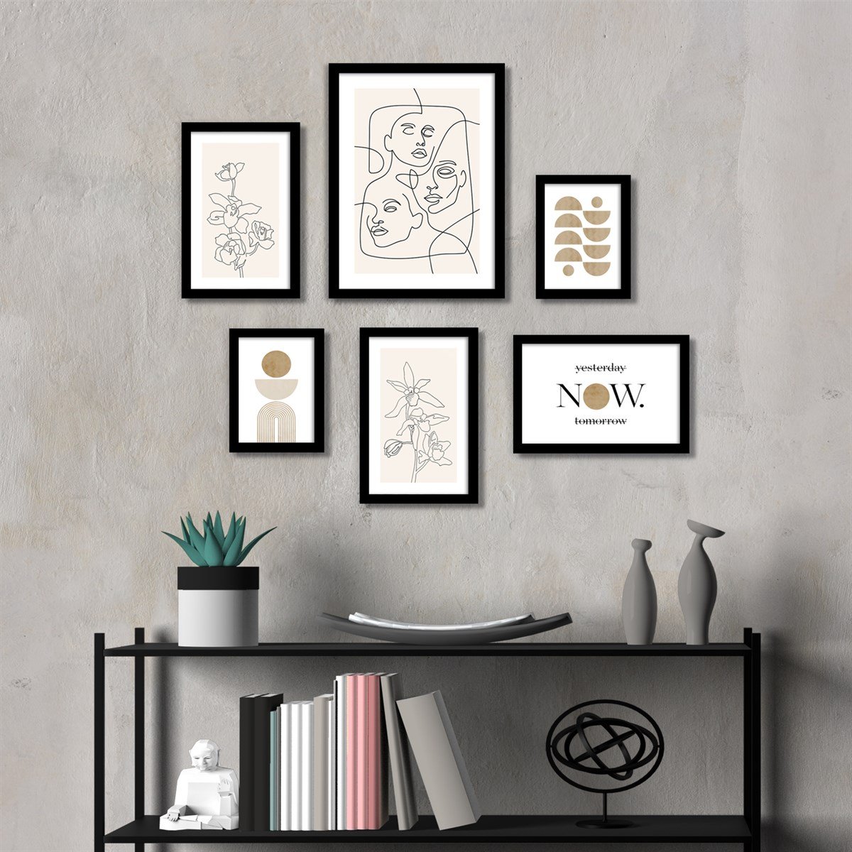 Yesterday Now Tomorrow Çerçeveli Poster SetiPosterlerTablolife.com