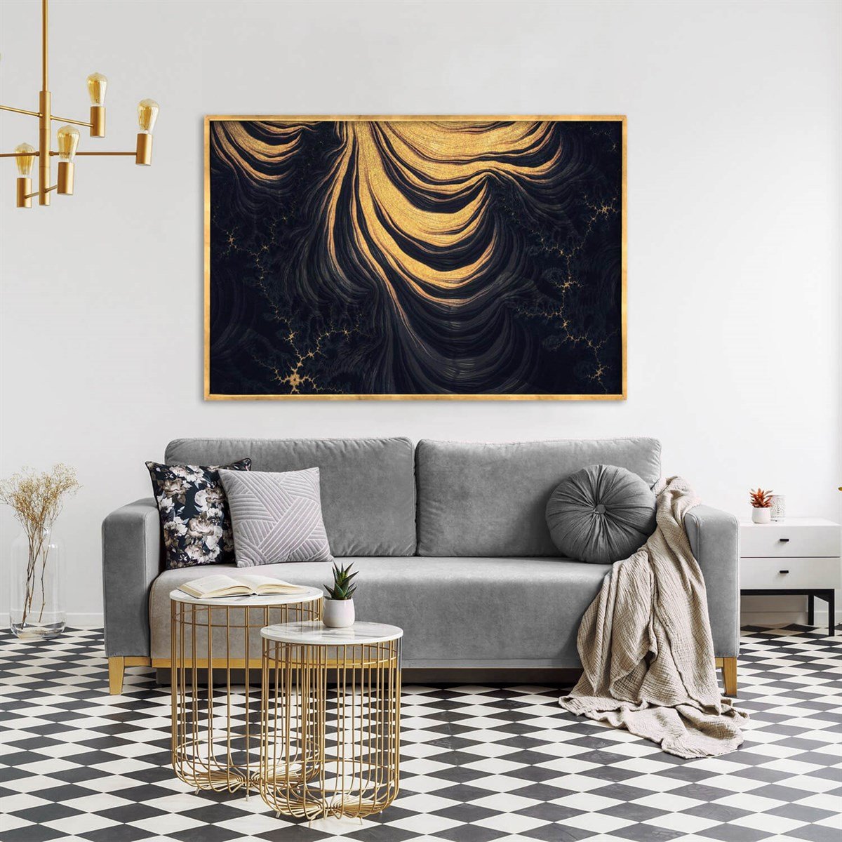 Zarafet - Yağlı Boya Dokulu TabloYağlı Boya Dokulu Soyut TablolarTablolife.com