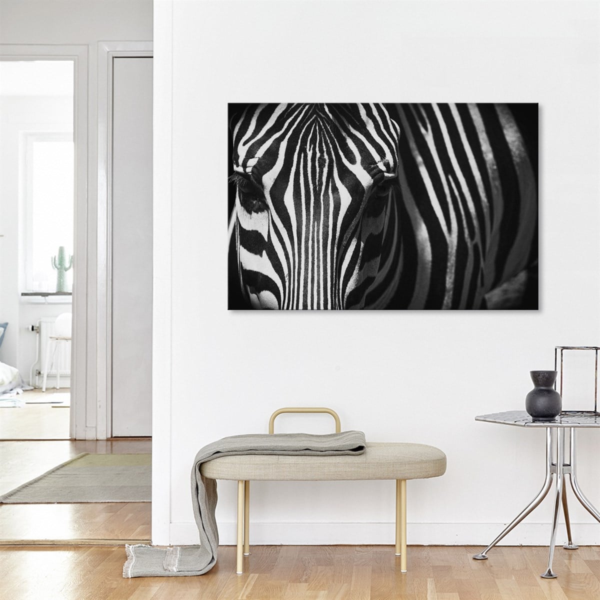 Zebra Serisi 1 - Büyük Boy Kanvas TabloBüyük Boy Kanvas TablolarTablolife.com