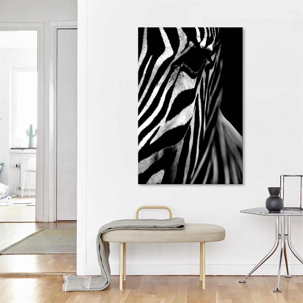 Zebra Serisi 3 - Büyük Boy Kanvas TabloBüyük Boy Kanvas TablolarTablolife.com