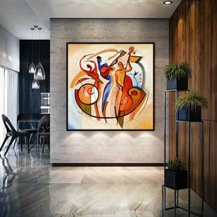 Soyut Sanatçılar - Yağlı Boya Dokulu TabloYağlı Boya Dokulu Soyut TablolarTablolife.com