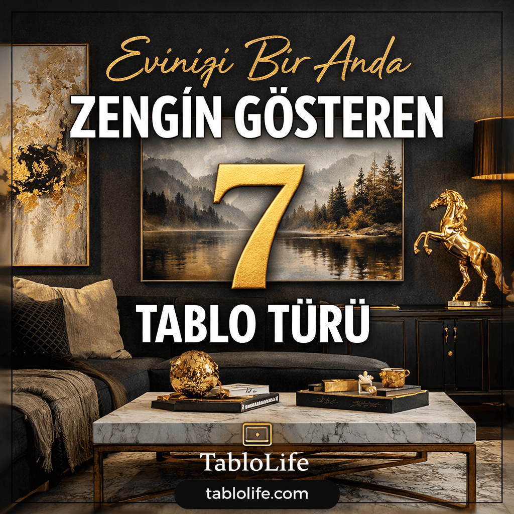 zengin gösteren tablo modelleri,modern salon tablo dekorasyonu,ev dekorasyonunda lüks tablo örnekleri