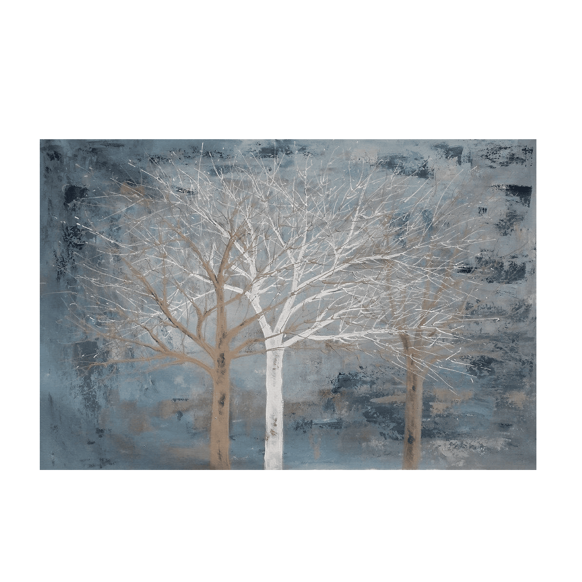 Abstract Dry Trees Yağlı Boya Dokulu TabloYağlı Boya Dokulu Soyut TablolarTablolife