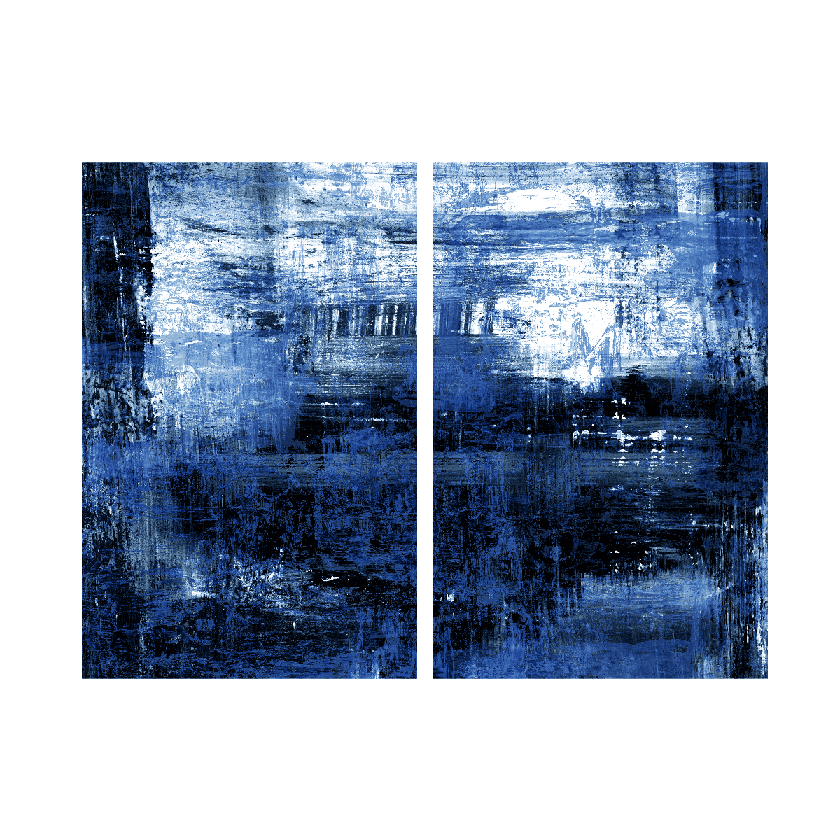 Abstract Parliament İkili Set Yağlı Boya Dokulu TabloYağlı Boya Dokulu Soyut TablolarTablolife