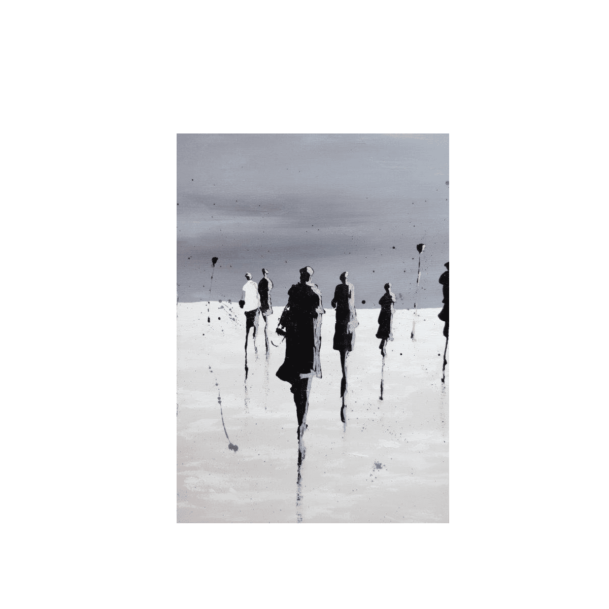 Abstract Shadows Yağlı Boya Dokulu TabloYağlı Boya Dokulu Soyut TablolarTablolife