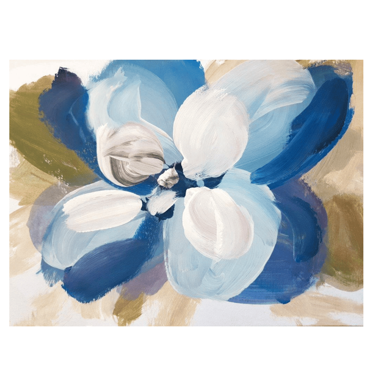 Abstract Soft Flower Yağlı Boya Dokulu TabloYağlı Boya Dokulu Çiçek TablolarıTablolife