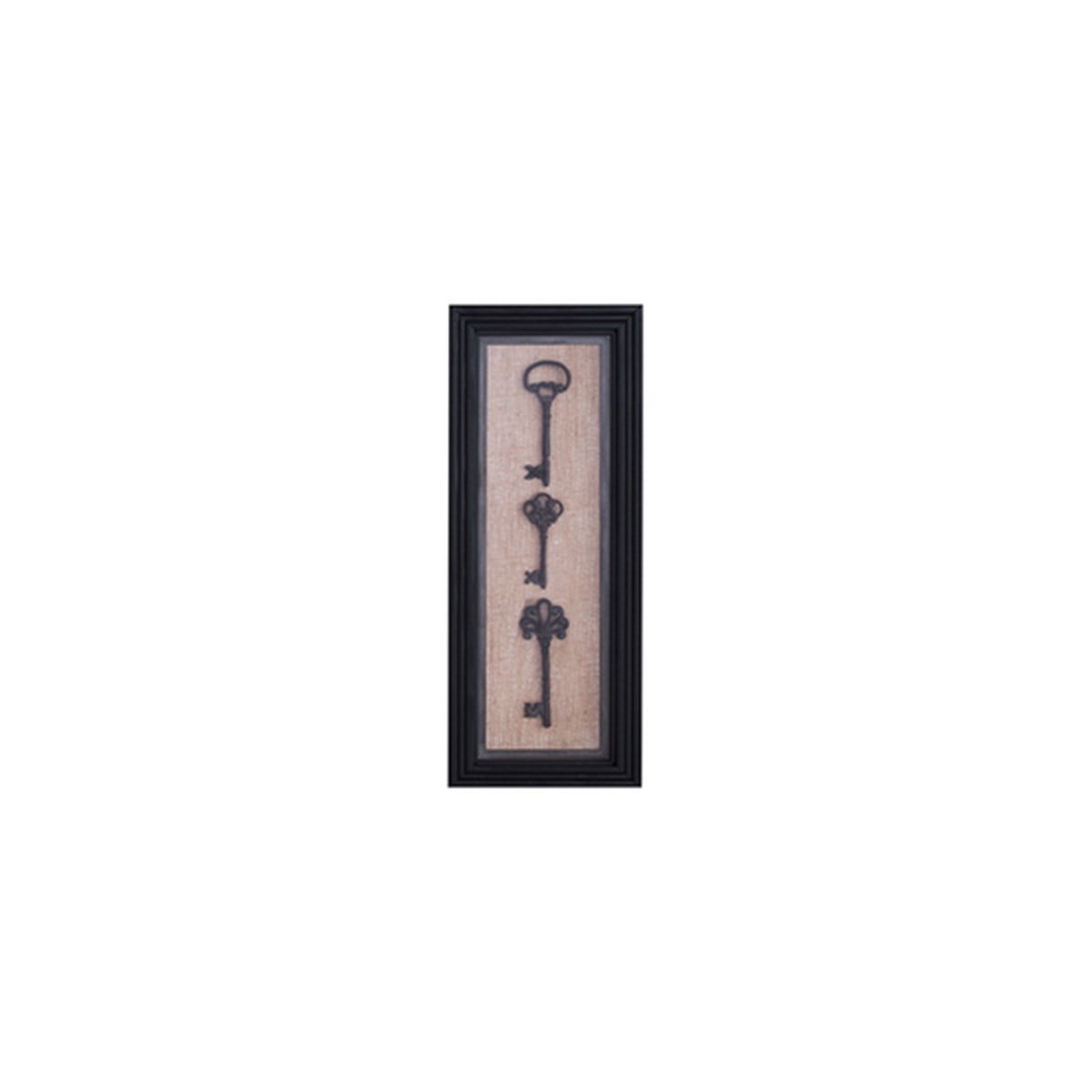 Anahtarlar - Metal Anahtar, Cam-Ahşap Çerçeve Tablo