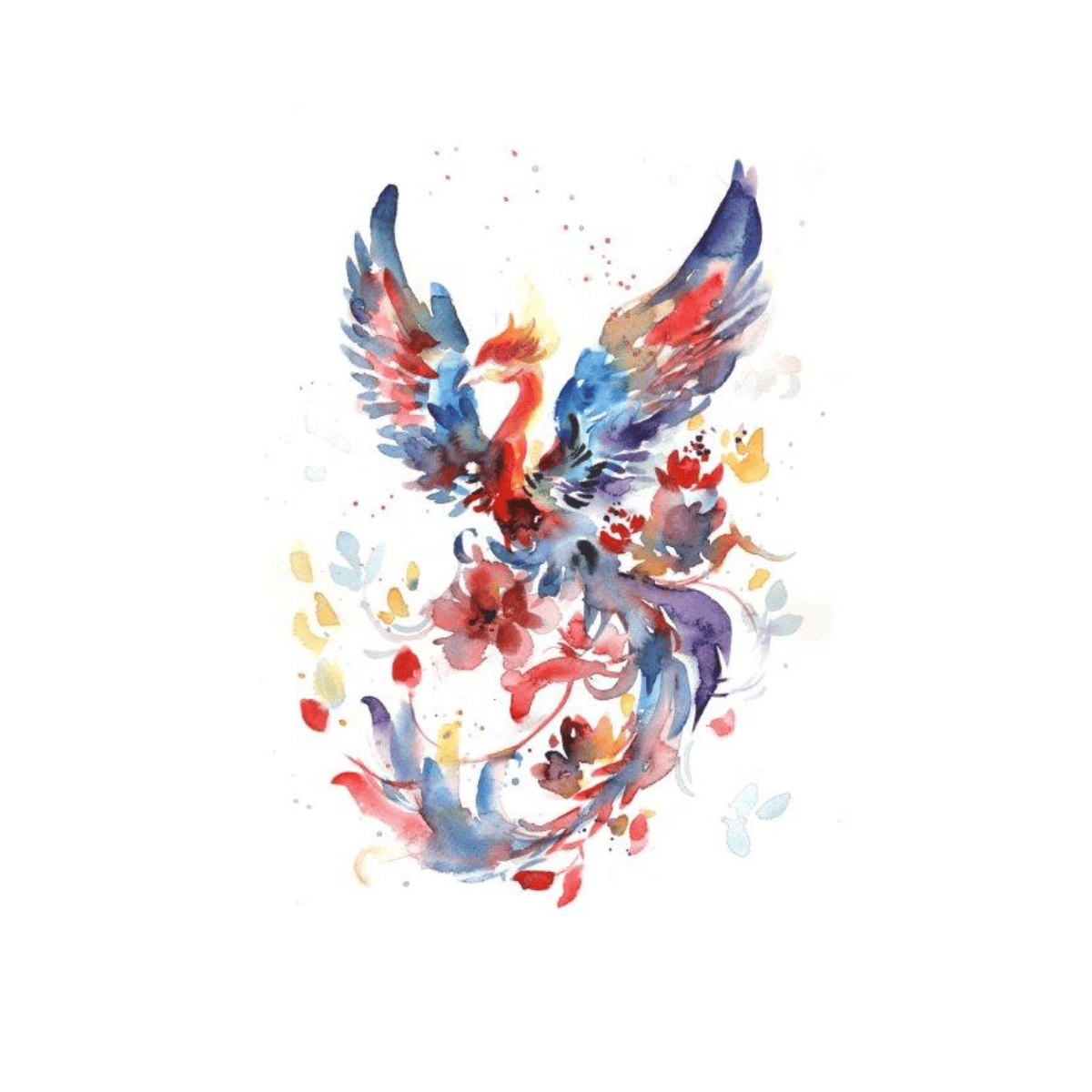 Anka Kuşu 2 Yağlı Boya Dokulu TabloYağlı Boya Dokulu Soyut TablolarTablolife