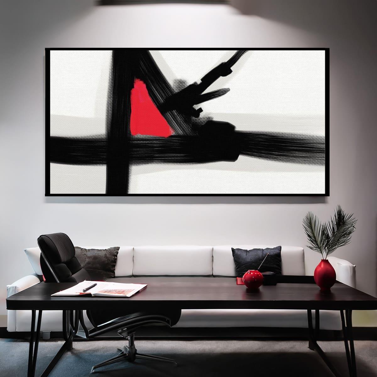 Captive Red Yağlı Boya Dokulu TabloYağlı Boya Dokulu Soyut TablolarTablolife