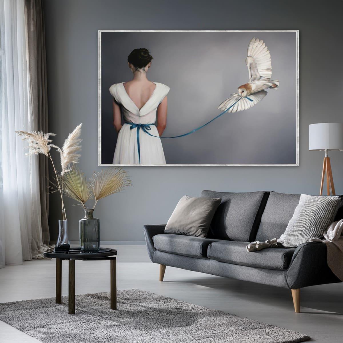 Captive Woman Yağlı Boya Dokulu TabloYağlı Boya Dokulu Kadın Temalı TablolarTablolife