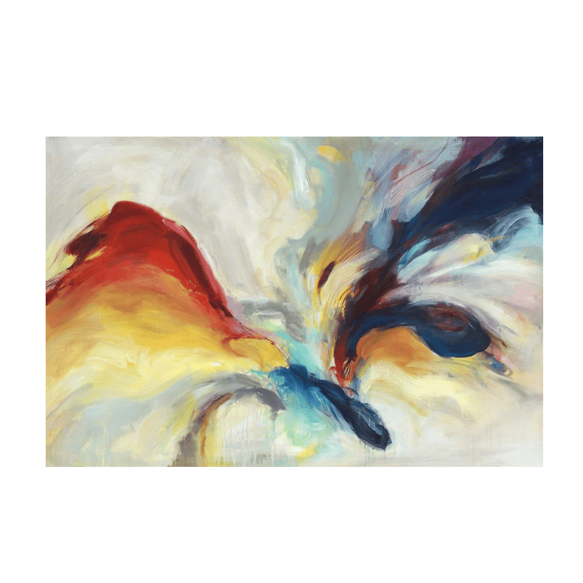 Color Swirl Yağlı Boya Dokulu TabloYağlı Boya Dokulu Soyut TablolarTablolife